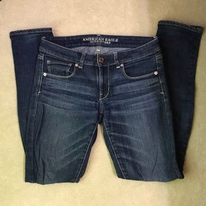 3 for $35 American Eagle skinny jeans— dark blue